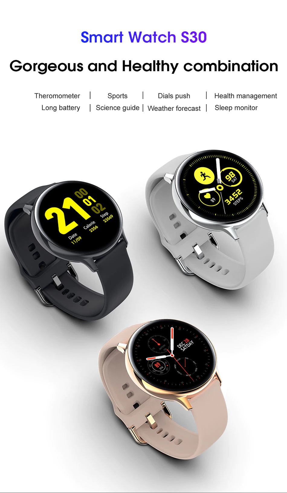 Microwear S30 Smart Watch 1