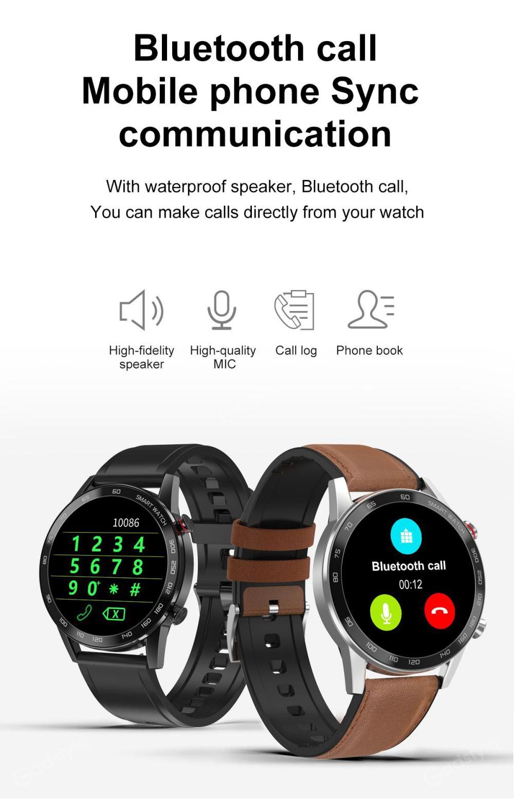 dt no1 dt95 full touch ip68 waterproof smart watch 3