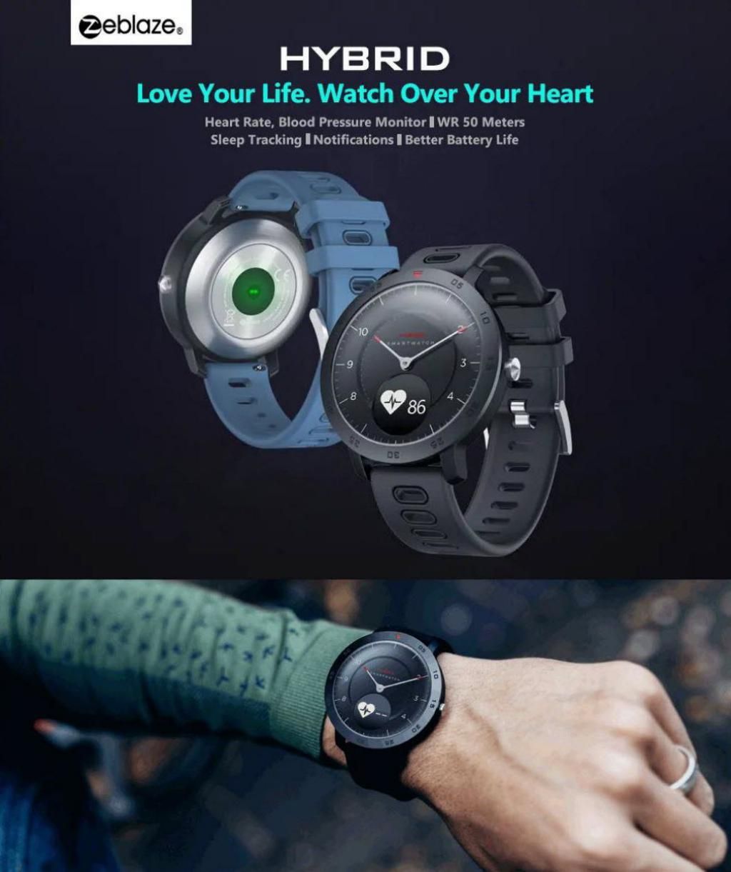 zeblaze hybrid dual modes mechanical smart watch 1
