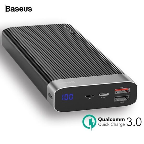 Baseus 20000mAh QC 3.0 Power Bank with LED Display