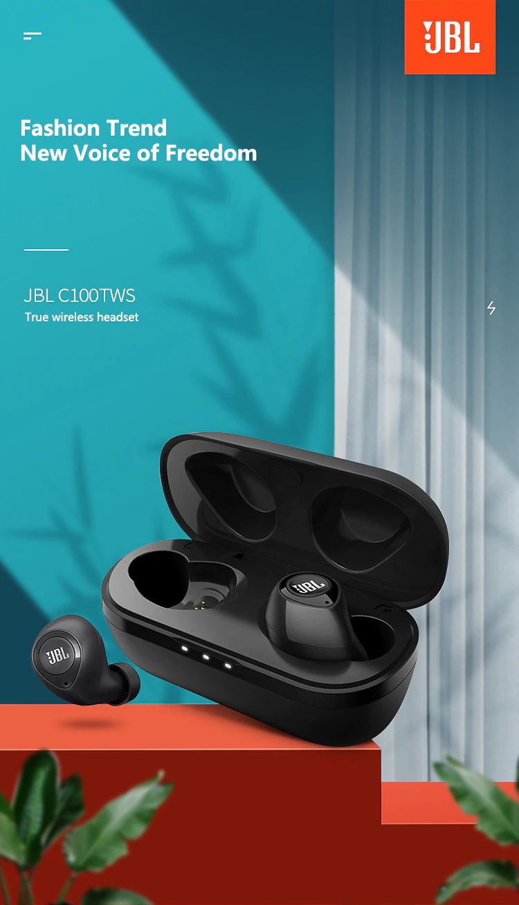 jbl c100 tws wireless bluetooth earphones 3