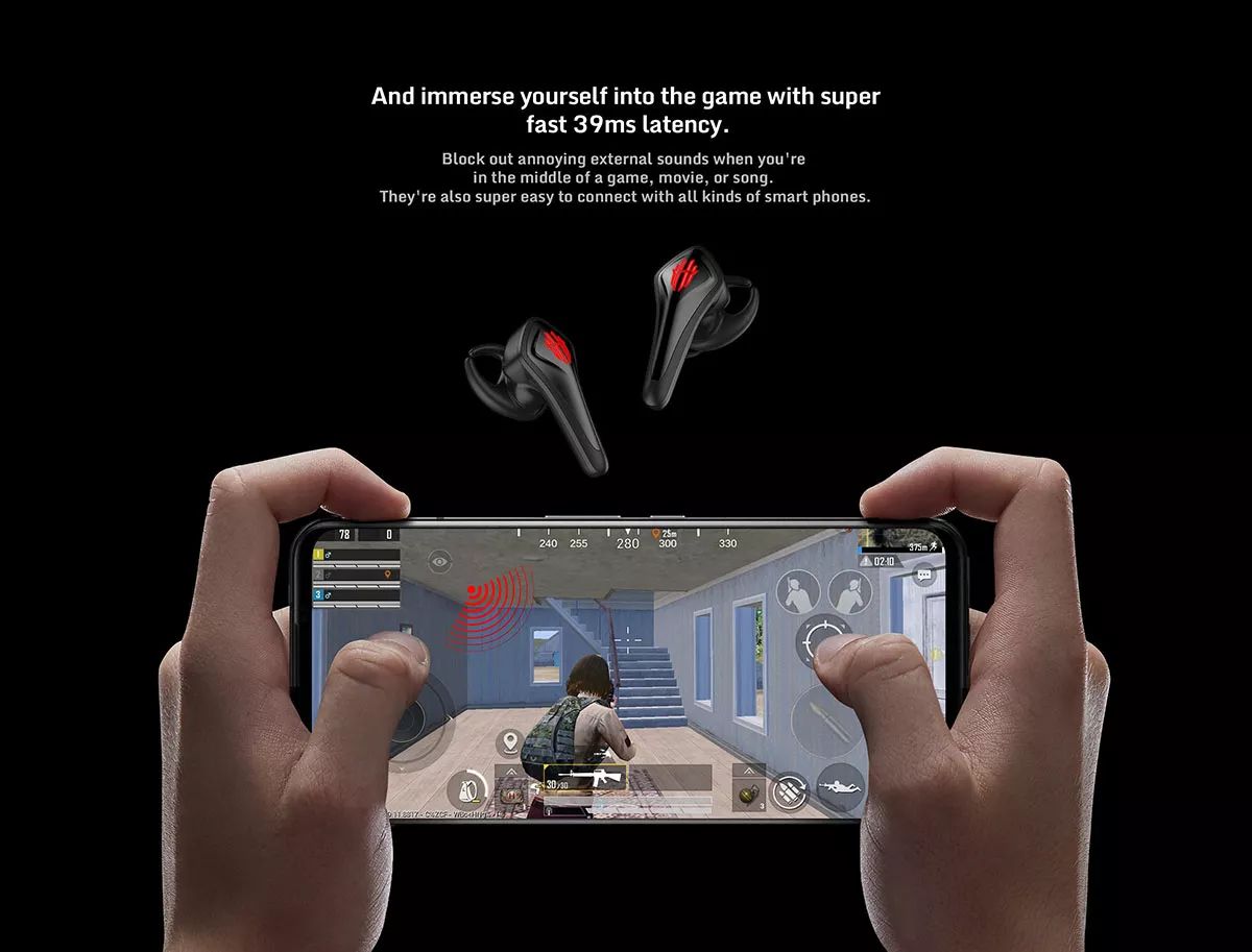 nubia red magic cyberpods tws gaming earbuds 6