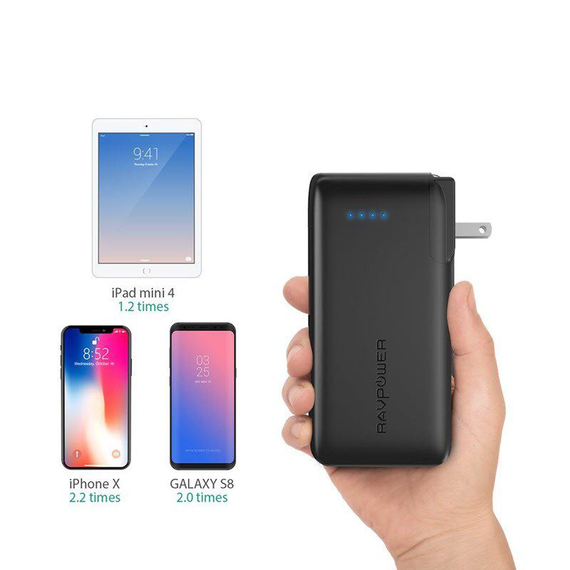 ravpower savior series 10050mah portable charger with 2 in 1 ac plug 3