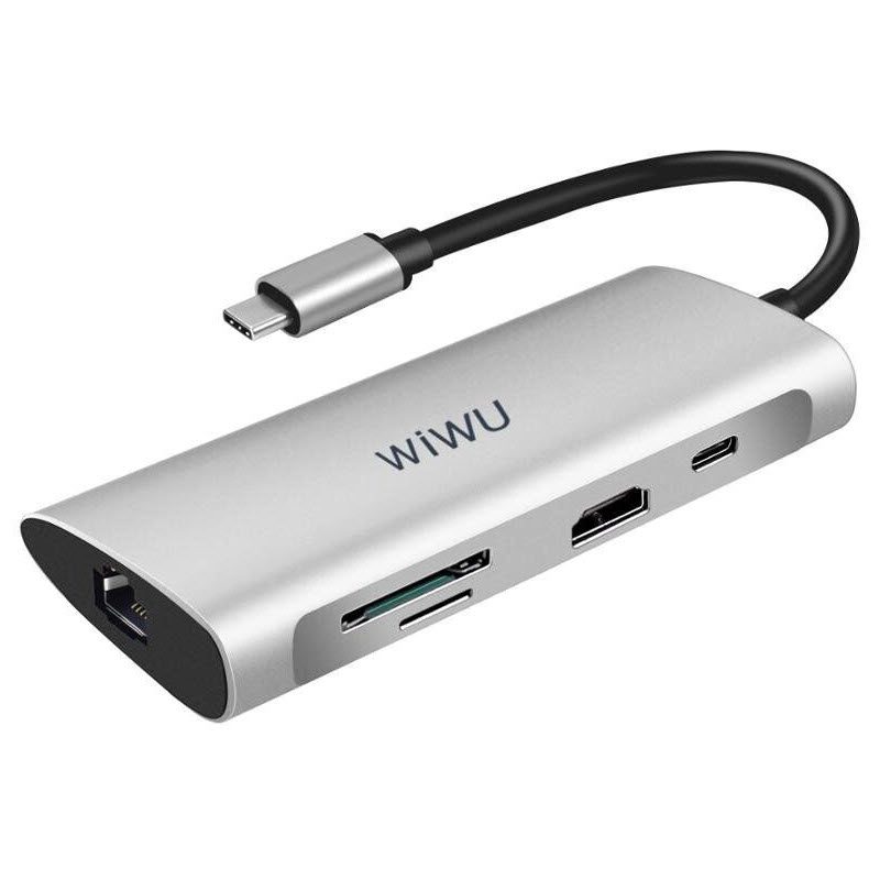WIWU 8-in-1 USB-C Hub Adapter A831HRT