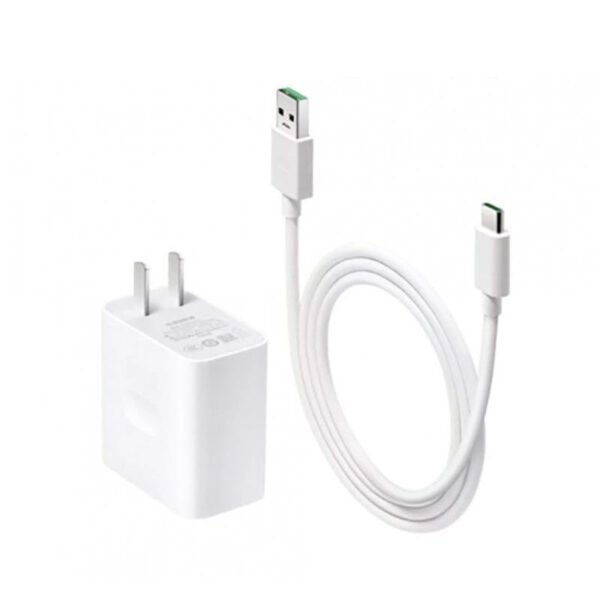 Official OPPO 30W VOOC Flash Charger with Type C Cable