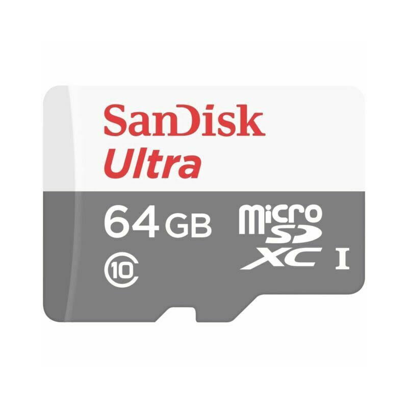 Sandisk Ultra 64GB MicroSDHC Class 10 Card Up to 100MB/s (1 Year Warranty)