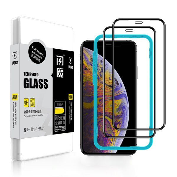 SmartDevil Amazing Full Screen Coverage Tempered Glass for iPhone XS, XS Max