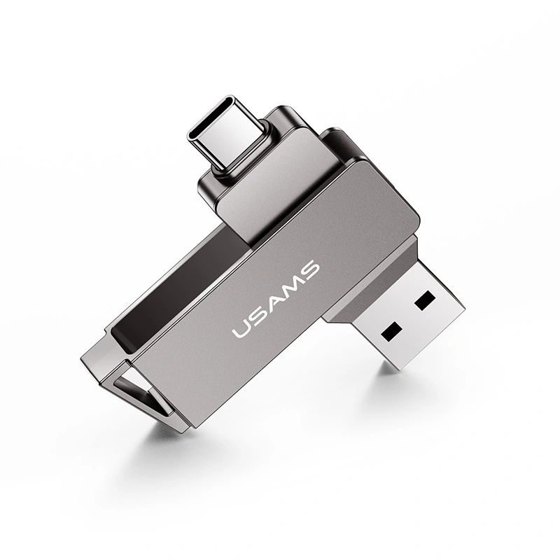USAMS Type-C+USB3.0 Rotatable High Speed Flash Drive 128GB/256GB